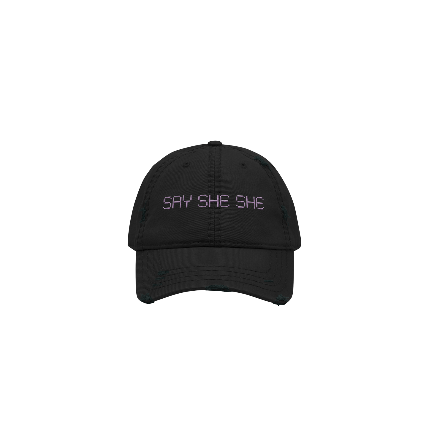 Say She She Logo Distressed Dad Cap
